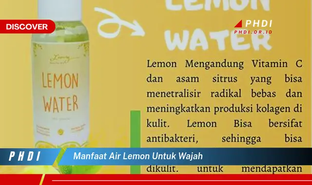 manfaat air lemon untuk wajah