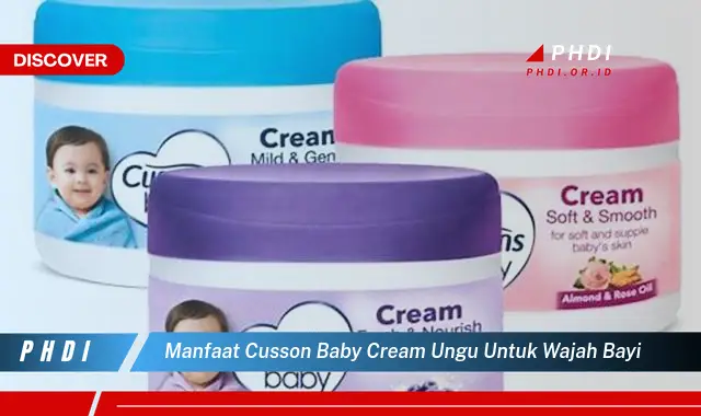 manfaat cusson baby cream ungu untuk wajah bayi