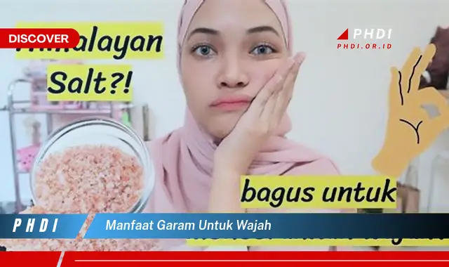 manfaat garam untuk wajah