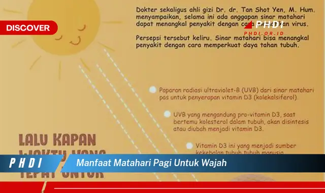 manfaat matahari pagi untuk wajah