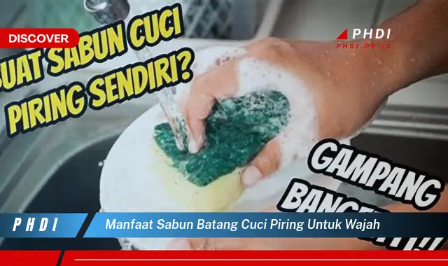 manfaat sabun batang cuci piring untuk wajah