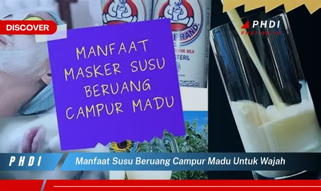 manfaat susu beruang campur madu untuk wajah