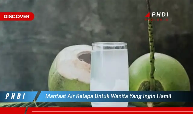 manfaat air kelapa untuk wanita yang ingin hamil