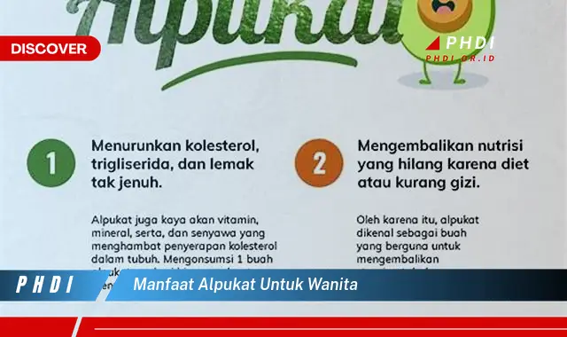 manfaat alpukat untuk wanita