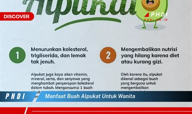 manfaat buah alpukat untuk wanita