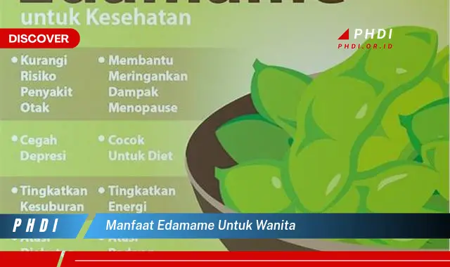 manfaat edamame untuk wanita