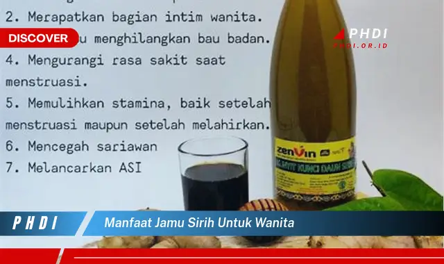 manfaat jamu sirih untuk wanita