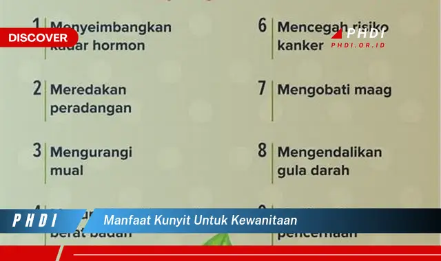 manfaat kunyit untuk kewanitaan