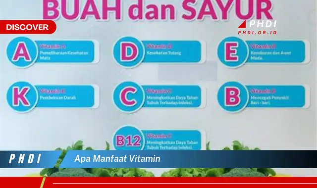 apa manfaat vitamin