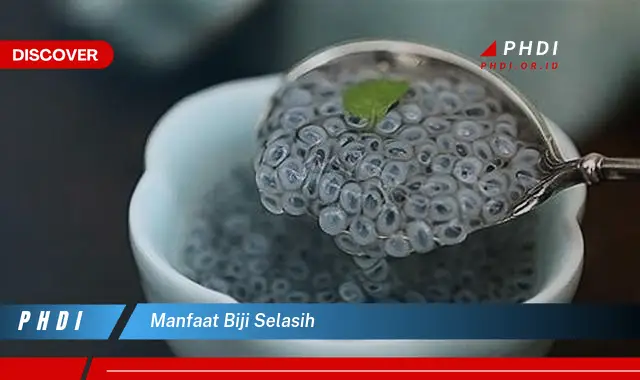 manfaat biji selasih