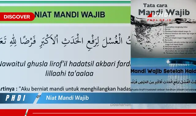 niat mandi wajib