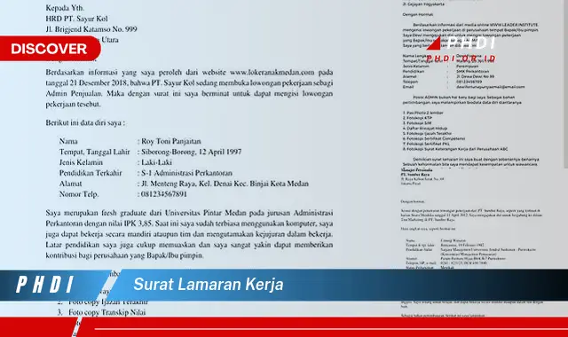 Ketahui 5 Rahasia Surat Lamaran Kerja Yang Jarang Diketahui